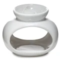 Kominek ceramiczny Owal 12 x 14,5 x 9,5 (biały, podwójny)