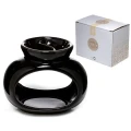 Kominek ceramiczny Owal 12 x 14,5 x 9,5 (czarny, podwójny) z opakowaniem