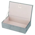 Szkatułka na biżuterię 6 x 19 x 11,5 cm (błękitna)_środek