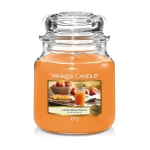 Świeca Yankee Candle Farm Fresh Peach, średni słoik (411g)