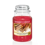 Świeca Yankee Candle Sparkling Cinnamon, duży słoik (623g)