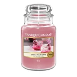 Świeca Yankee Candle Sweet Plum Sake, duży słoik (623g)