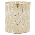 Świecznik szklany 9 x 8 x 8 cm (złoty)