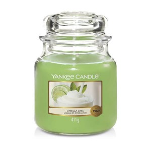 Świeca Yankee Candle Vanilla Lime, średni słoik (411g)