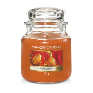 Świeca Yankee Candle Spiced Orange, średni słoik (411g)