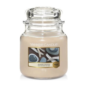Świeca Yankee Candle Seaside Woods, średni słoik (411g)