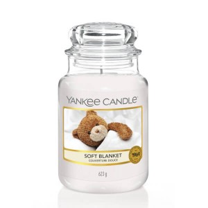 Świeca Yankee Candle Soft Blanket, duży słoik (623g)