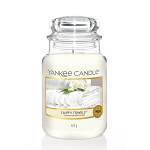 Świeca Yankee Candle Fluffy Towels, duży słoik (623g)