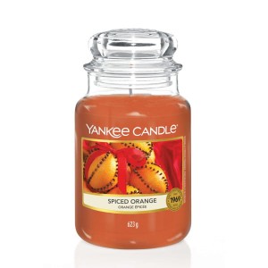Świeca Yankee Candle Spiced Orange, duży słoik (623g)