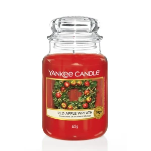 Świeca Yankee Candle Red Apple Wreath, duży słoik (623g)