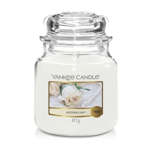 Świeca Yankee Candle Wedding Day, średni słoik (411g)