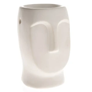 Kominek ceramiczny Głowa 13 x 9 x 8 cm (biały)