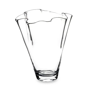 Wazon szklany 22,5 x 17 x 18 cm (przezroczysty)