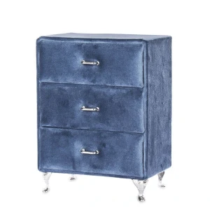 Szkatułka na biżuterię Komoda 19,5 x 15 x 9,5 cm (niebieska)