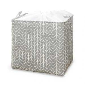 Materiałowy pojemnik Jodełka 50 x 50 x 40 cm (szary)