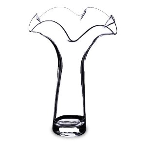 Wazon szklany 27 x 21 x 17 cm (przezroczysty)