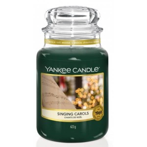 Świeca Yankee Candle Singing Carols, duży słoik (623g)