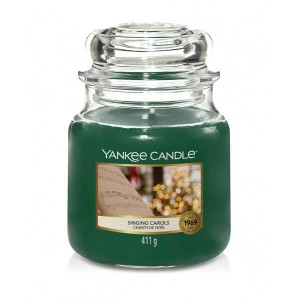 Świeca Yankee Candle Singing Carols, średni słoik (411g)