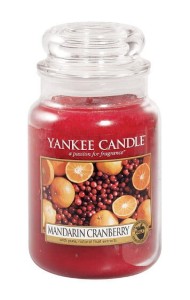 Świeca Yankee Candle Mandarin Cranberry, duży słoik (623g)
