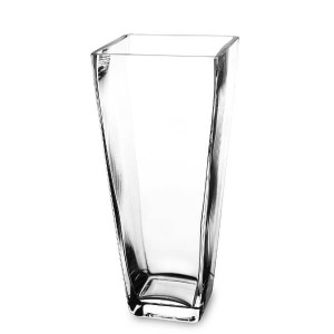 Wazon szklany 30,5 x 13,5 x 13,5 cm (przezroczysty)