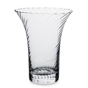 Wazon szklany 21,5 x 17,5 x 17,5 cm (przezroczysty)