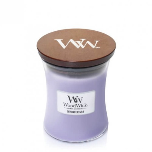 Świeca WoodWick Lavender Spa, średnia (275g)