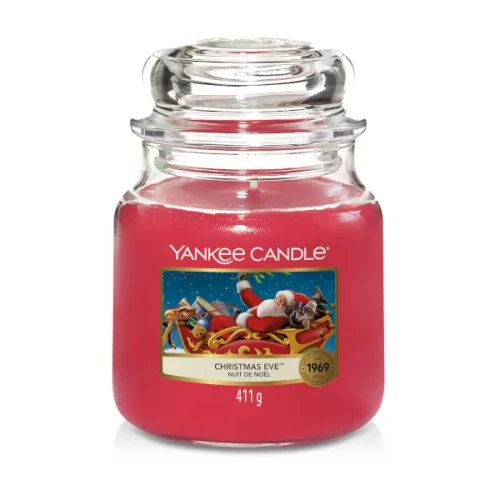 Świeca Yankee Candle Christmas Eve, średni słoik (104g)