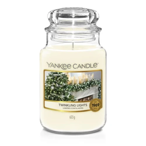 Świeca Yankee Candle Twinkling Lights, duży słoik (623g)