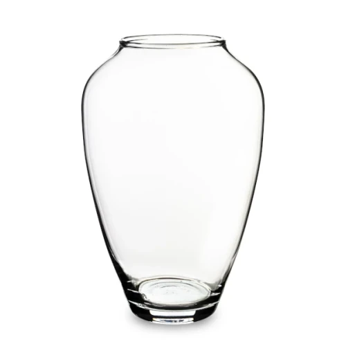 Wazon szklany 24 x 14 x 14 cm (przezroczysty)