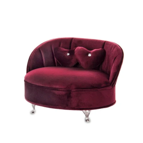 Szkatułka na biżuterię Sofa 14 x 21 x 16 cm (czerwona)