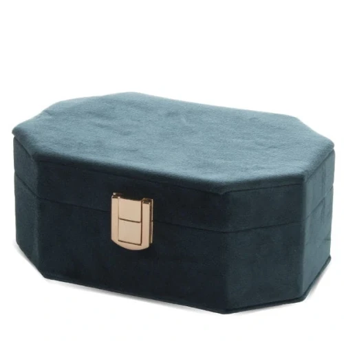 Szkatułka na biżuterię 16,5 x 18 x 13 cm (zielona)