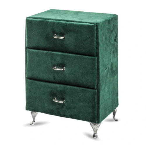 Szkatułka na biżuterię Komoda 19,5 x 15 x 9,5 cm (zielona)