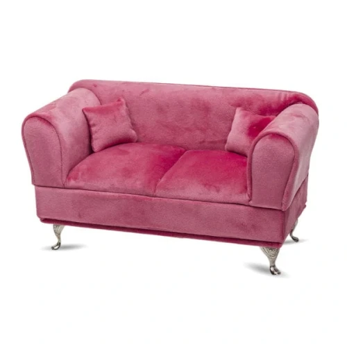 Szkatułka na biżuterię Sofa 13 x 23,5 x 9,5 cm (różowa)