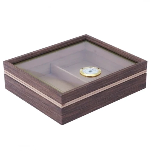 Szkatułka na cygara Humidor 7,8 x 26 x 22,2 cm (brązowa)