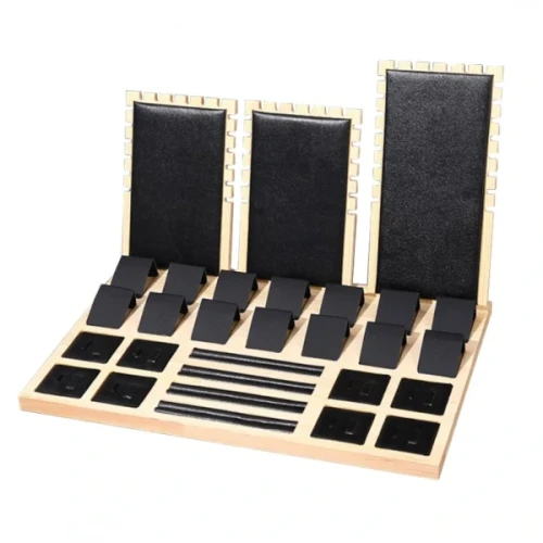 Duży ekspozytor na biżuterię 25 x 39 x 25 cm (czarny)