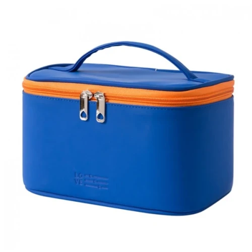 Kosmetyczka damska Kuferek 12 x 22 x 15 cm (niebieska)