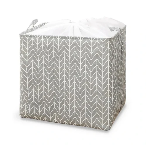 Materiałowy pojemnik Jodełka 50 x 50 x 40 cm (szary)