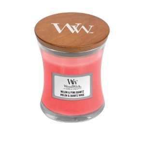 Świeca WoodWick Melon & Pink Quartz, mała (85g)
