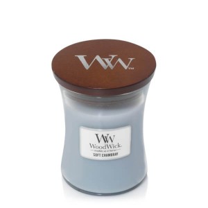 Świeca WoodWick Soft Chambray, średnia (275g)