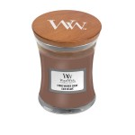 Świeca WoodWick Stone Washed Suede, mała (85g)