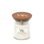 Świeca WoodWick White Teak, mała (85g)