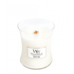 Świeca WoodWick White Teak, średnia (275g)