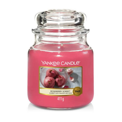 Świeca Yankee Candle Roseberry Sorbet średni słoik (411g)