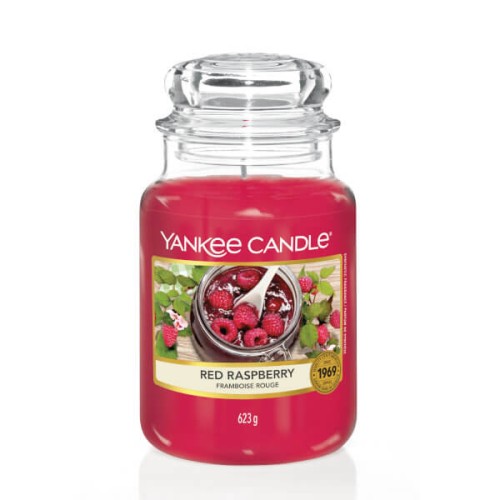 Świeca Yankee Candle Red Raspberry duży słoik (623g)