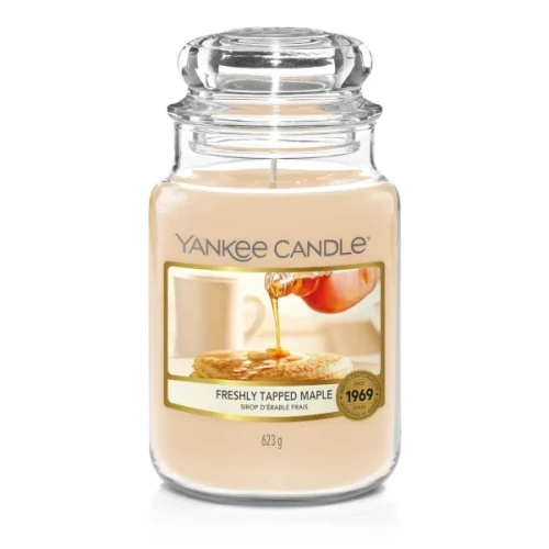 Świeca Yankee Candle Freshly Tapped Maple, duży słoik (623g)