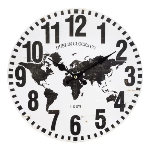 Zegar ścienny Dublin Clocks (biały)