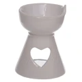 Kominek ceramiczny Serce 11 x 8 x 8 (biały)