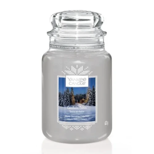 Świeca Yankee Candle Candlelit Cabin, duży słoik (623g)