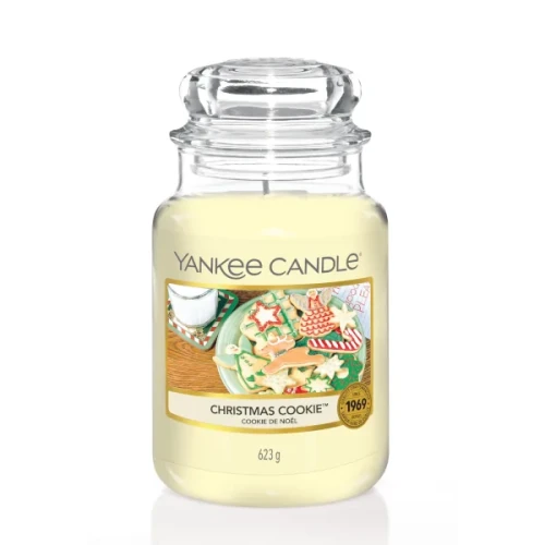 Świeca Yankee Candle Christmas Cookie, duży słoik (623g)