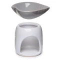 Kominek ceramiczny Muszla 11,5 x 11 x 9,5 (biały), budowa